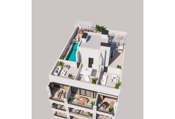 Appartement  - Nieuwbouw  - Torrevieja - Playa de El Cura