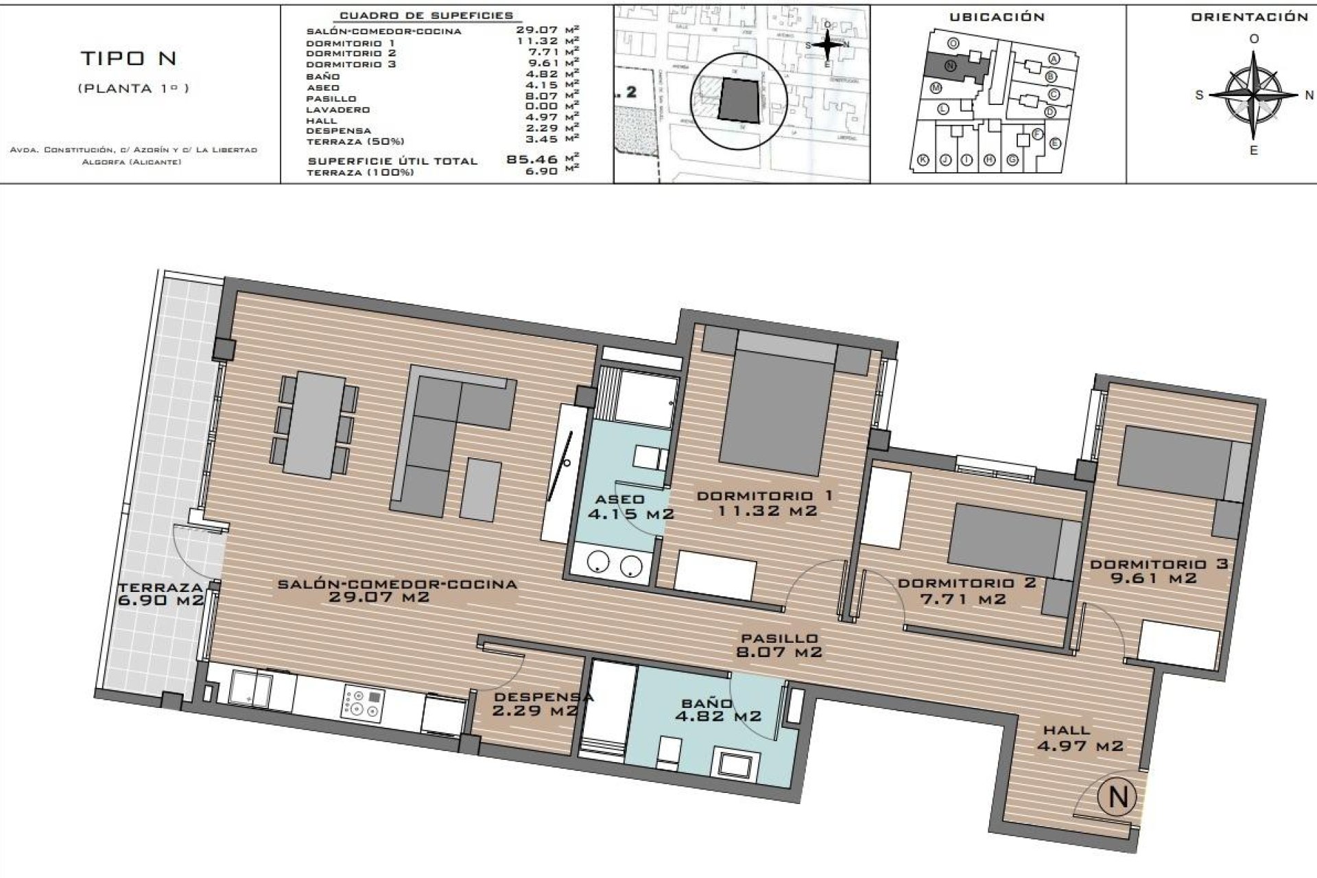 New Build - Apartman - Algorfa - Pueblo