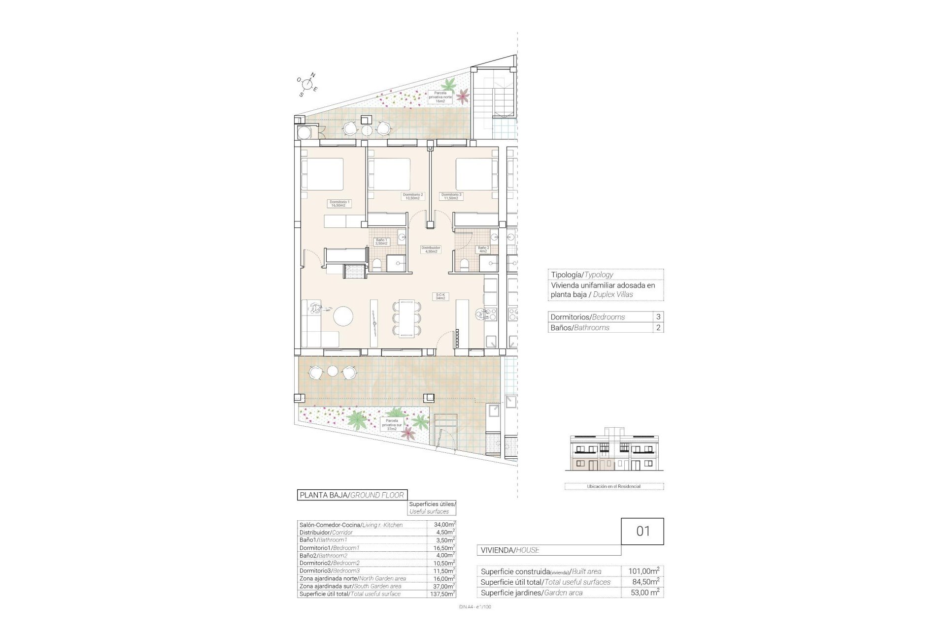 New Build - Apartman - Hondón de las Nieves - El Salero