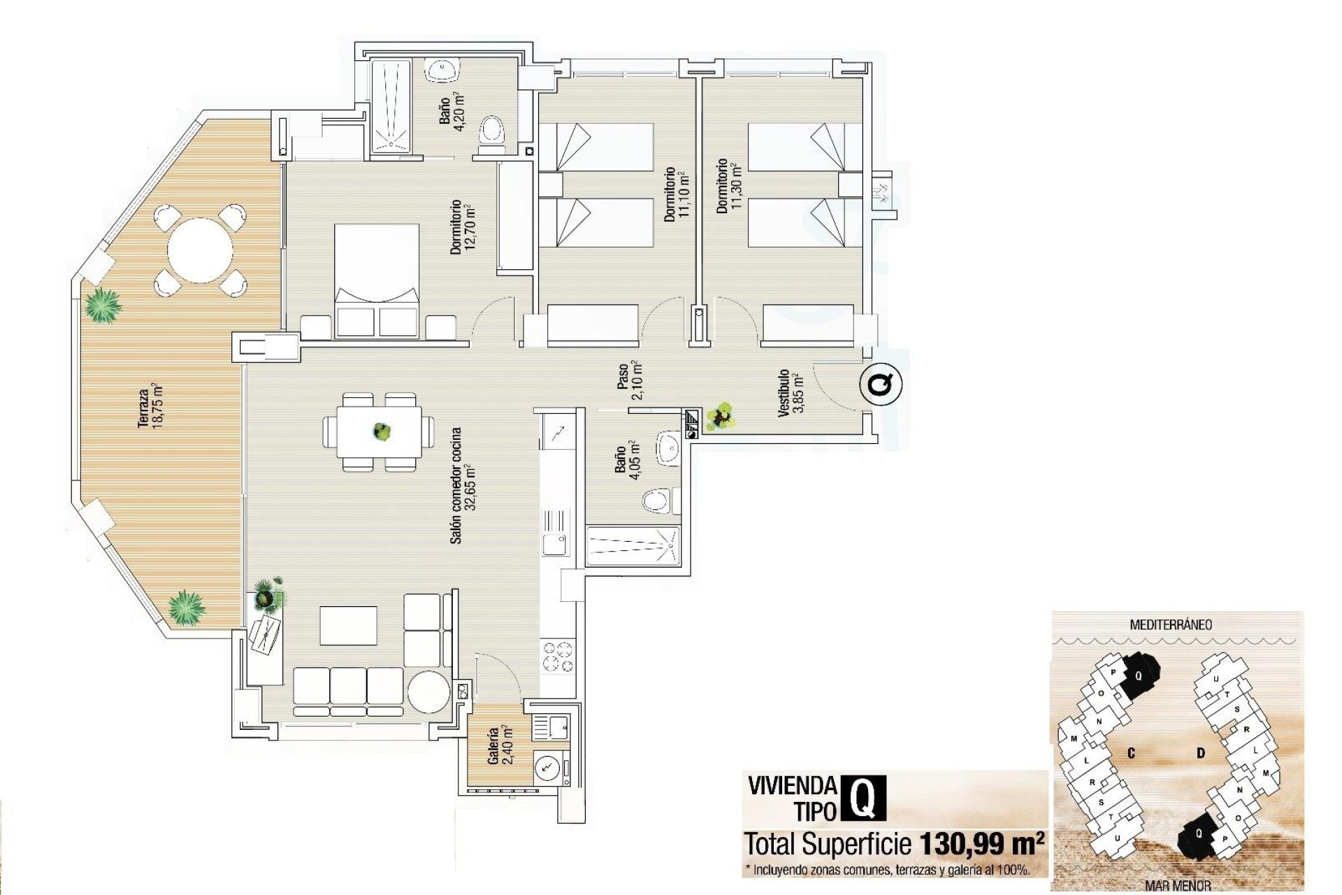 New Build - Apartman - La Manga  - La Manga del Mar Menor