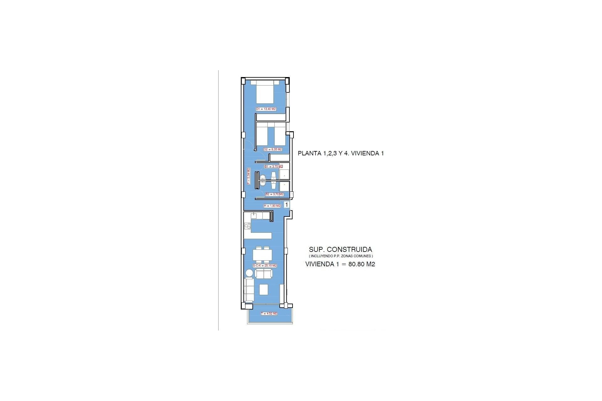 New Build - Apartman - Torrevieja - Playa El Acequión