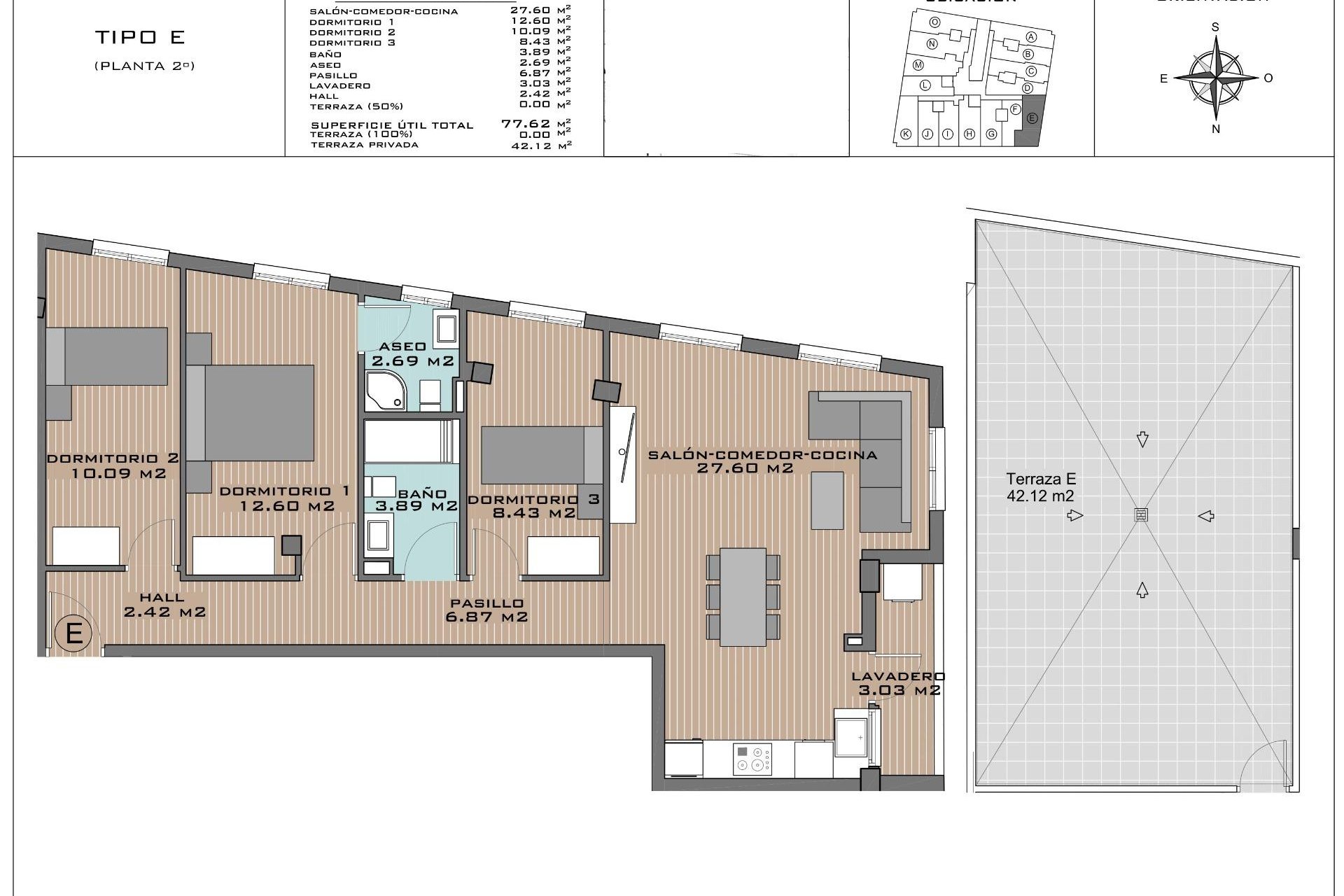 New Build - Apartment  - Algorfa - Pueblo