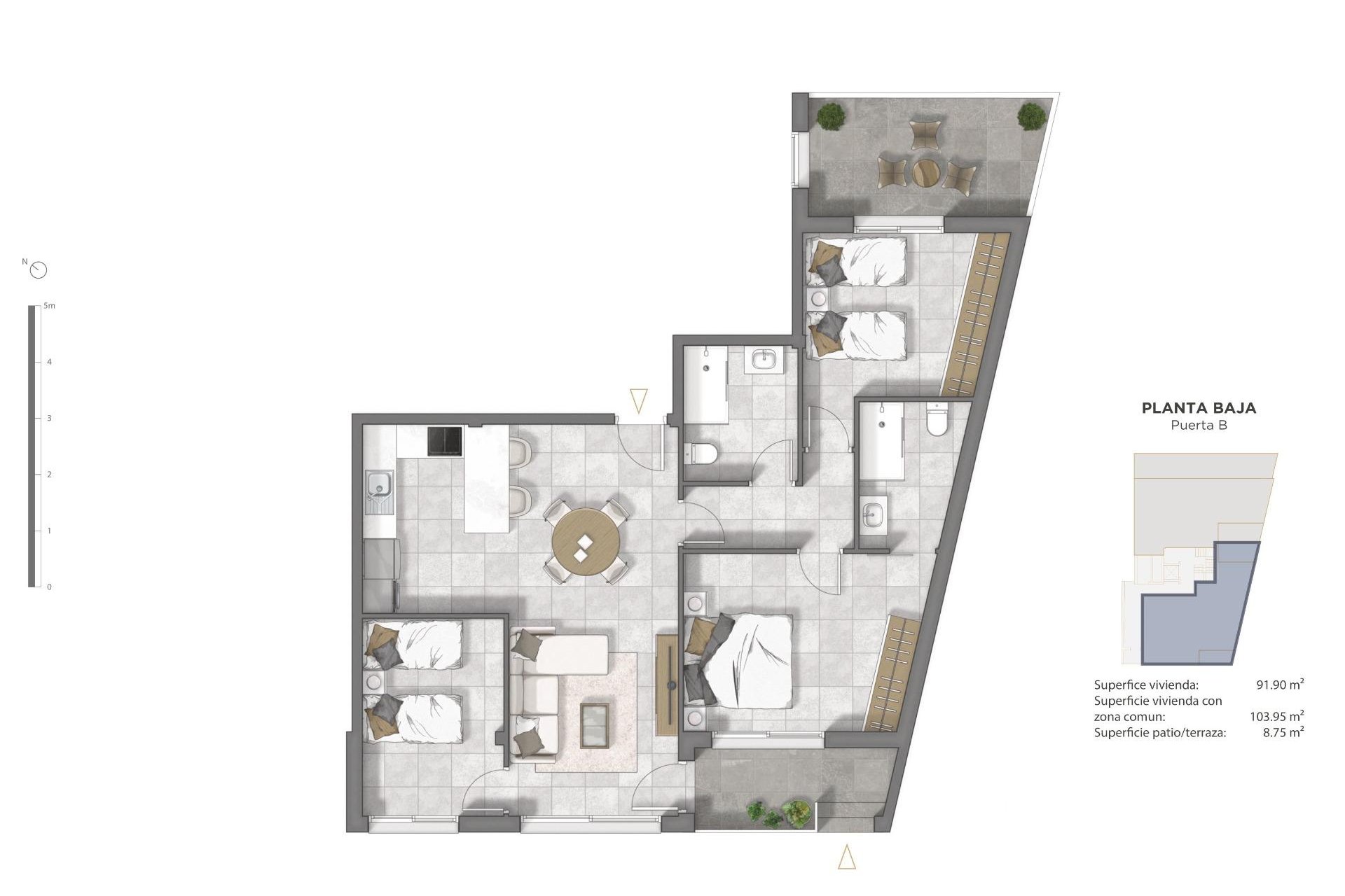 New Build - Apartment  - Guardamar del Segura - Pueblo