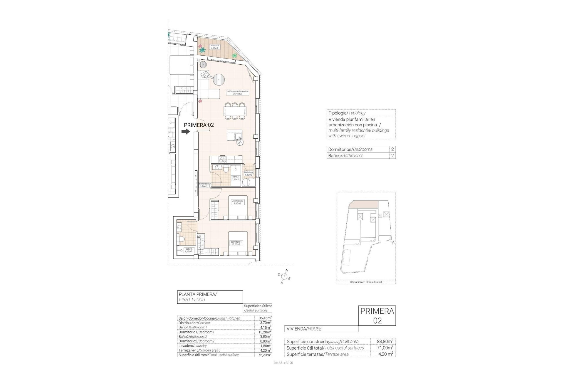 New Build - Apartment  - Hondón de las Nieves