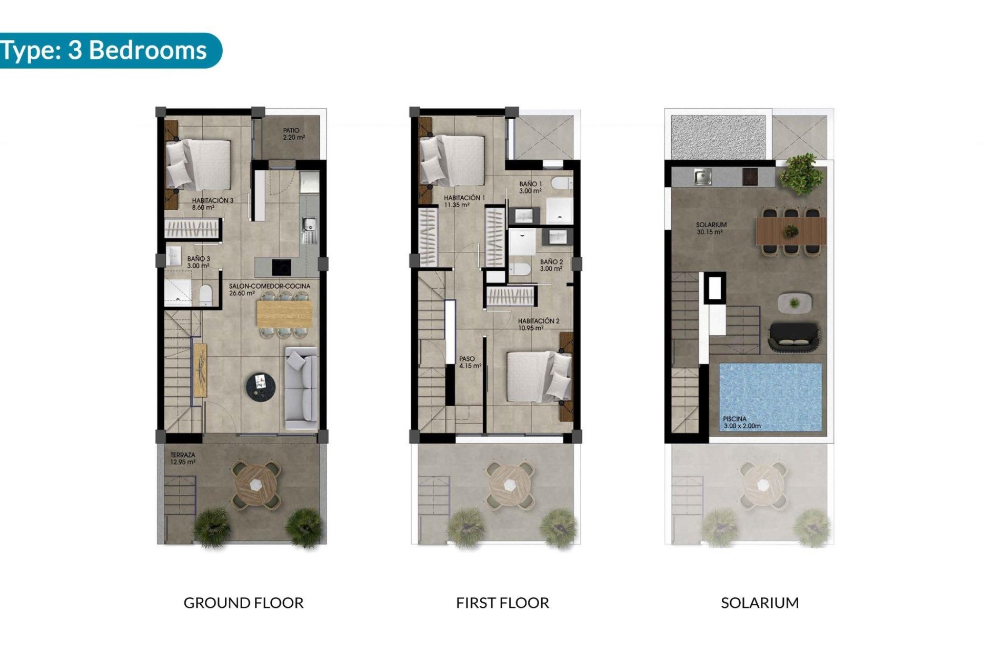 New Build - Semi-detached Villa - Dolores - Sector 2