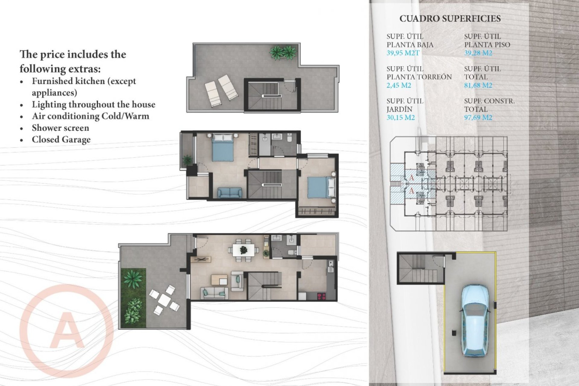 New Build - Semi-detached Villa - La Manga  - La Manga del Mar Menor