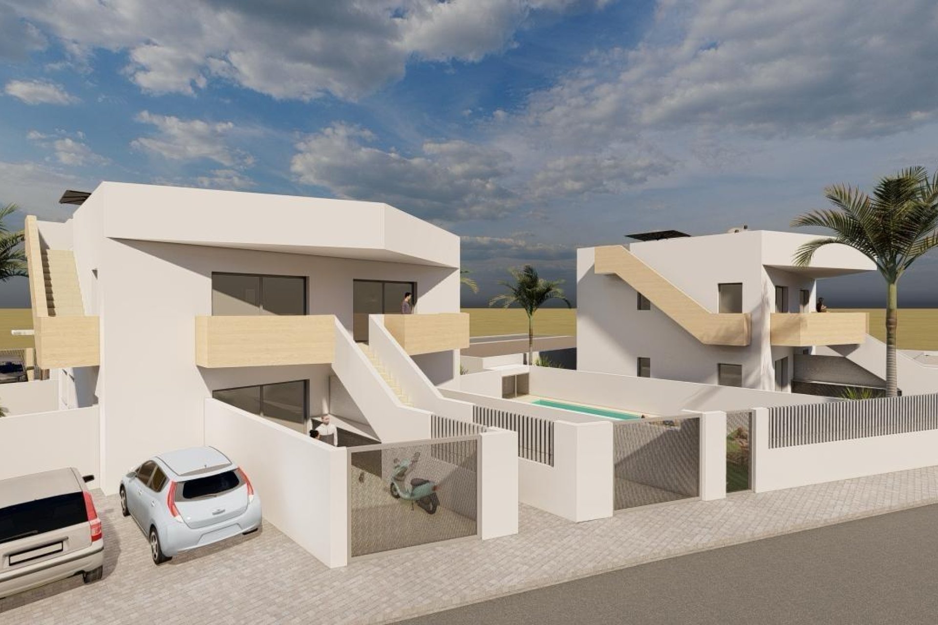 New Build - Semi-detached Villa - Mazarrón - Puerto de Mazarron
