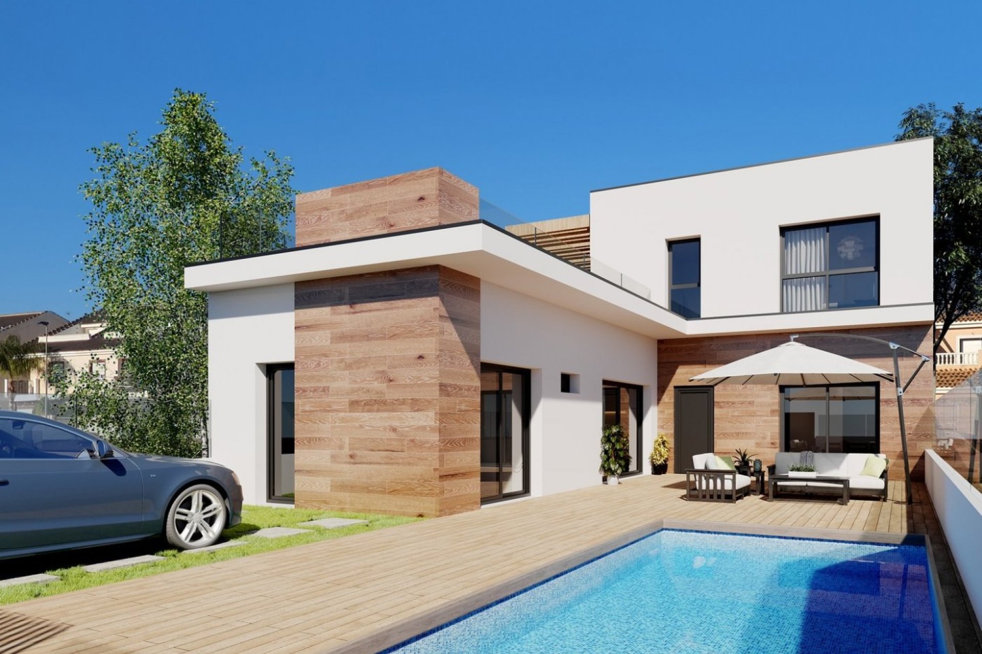 New Build - Semi-detached Villa - San Javier - Parque del doce