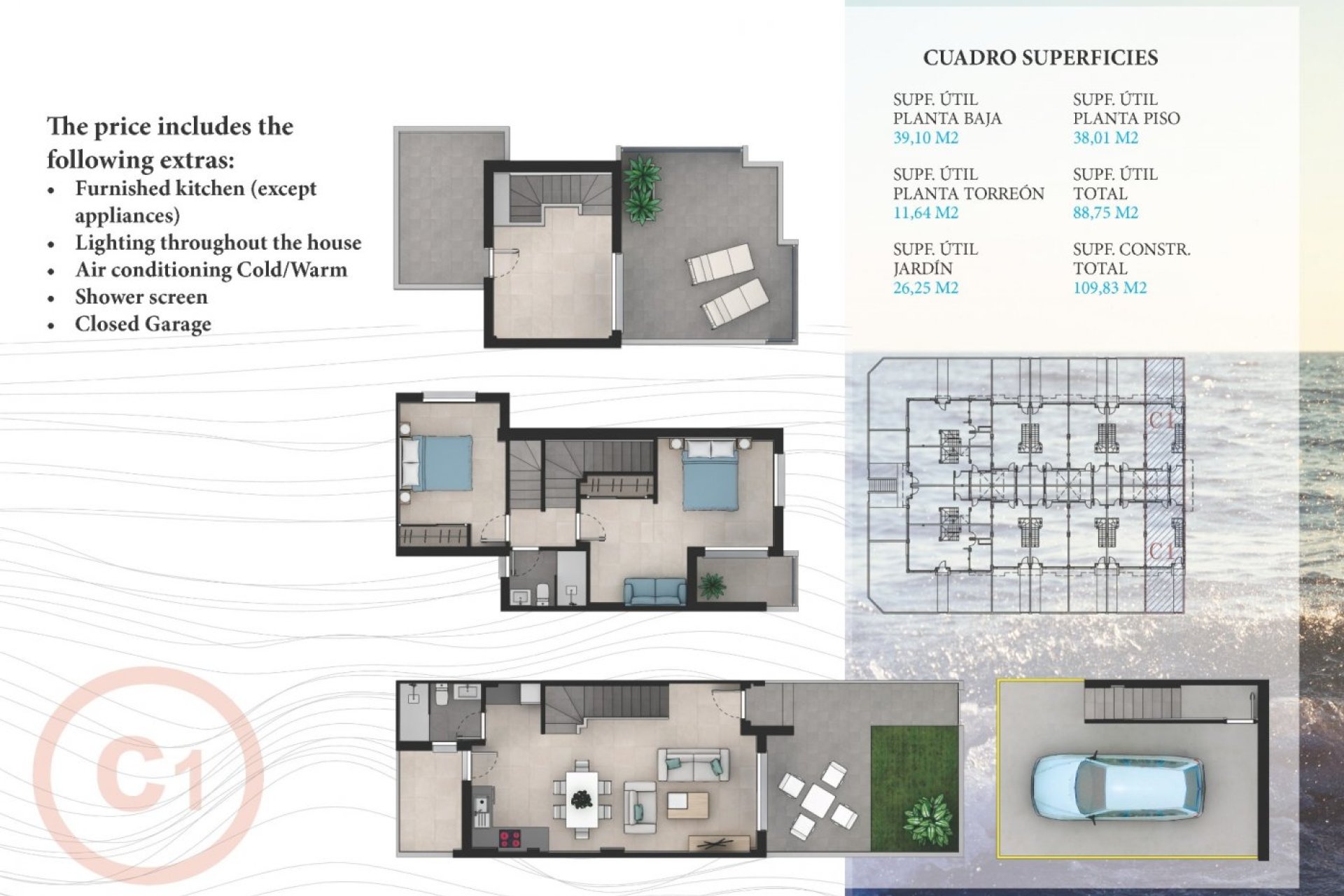 New Build - Villa / ikerházfél - La Manga  - La Manga del Mar Menor