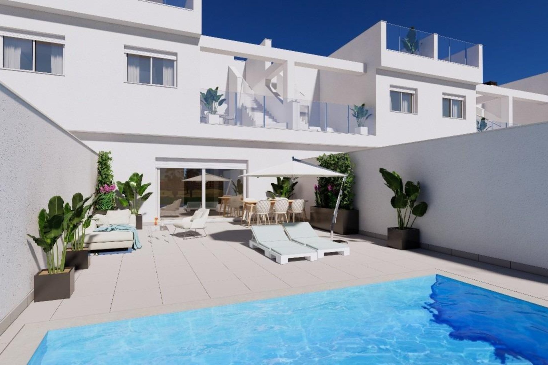 New Build - Villa / ikerházfél - Los Alcázares - Serena Golf