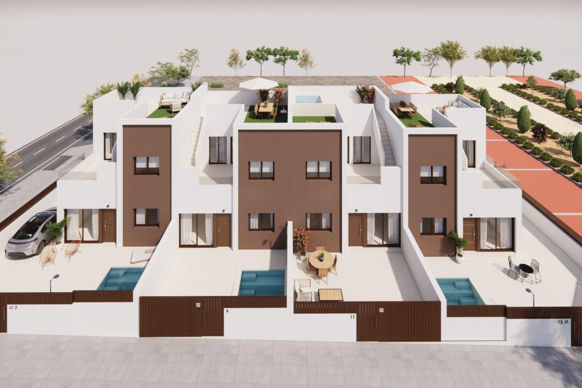 New Build - Villa / ikerházfél - Pilar de la Horadada