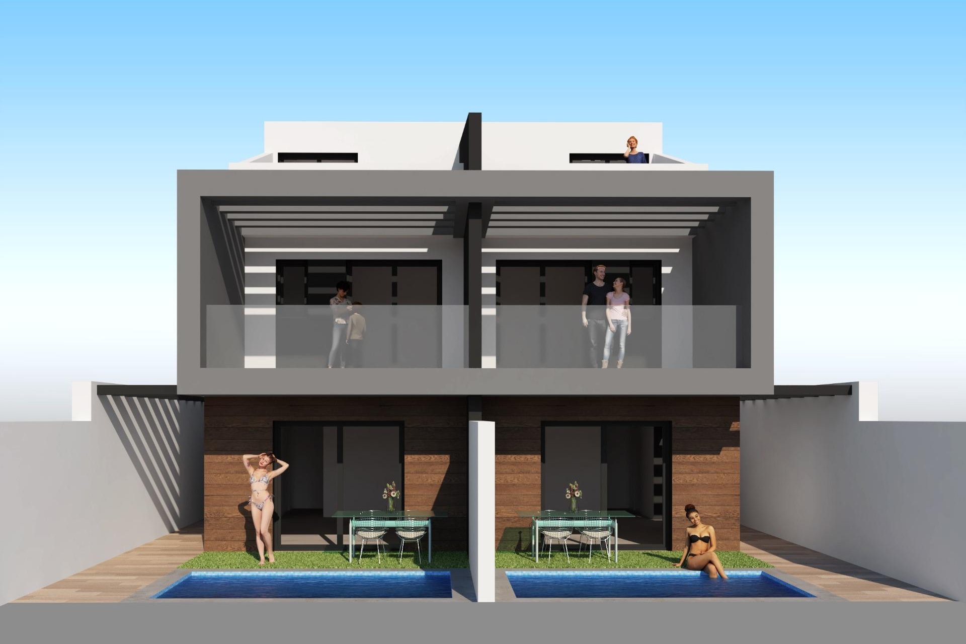 New Build - Villa / ikerházfél - San Javier