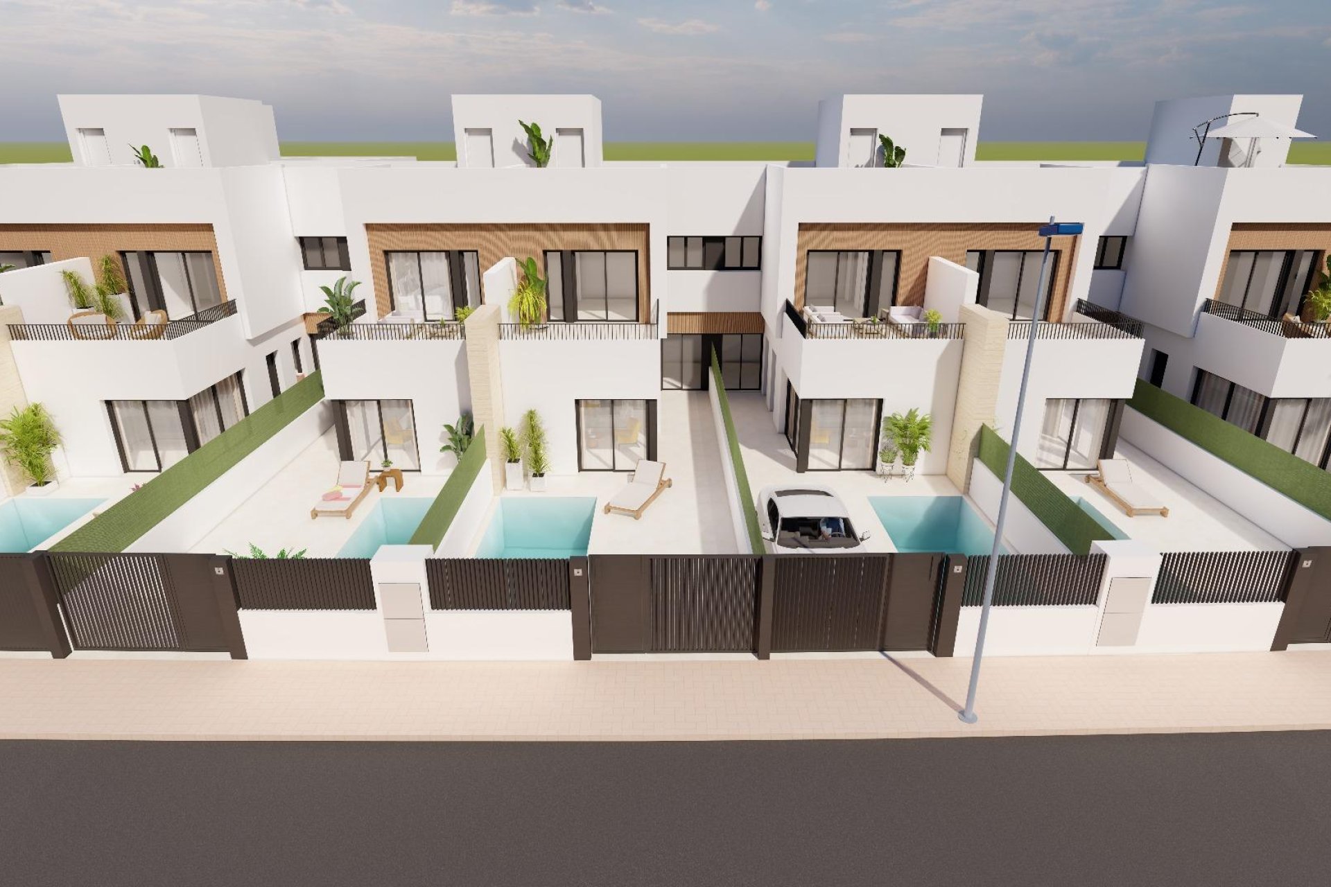 New Build - Villa / ikerházfél - Santiago de la Ribera