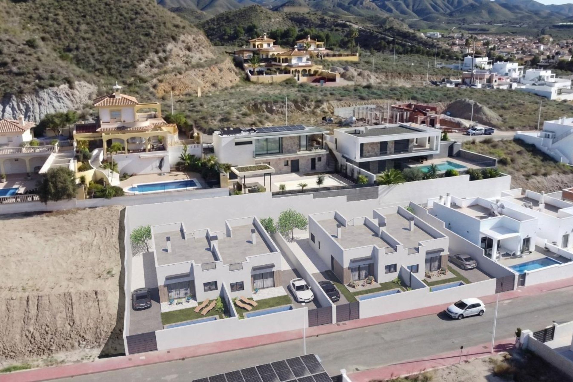 Nieuwbouw  - Halfvrijstaand Villa - Mazarrón - Mazarron