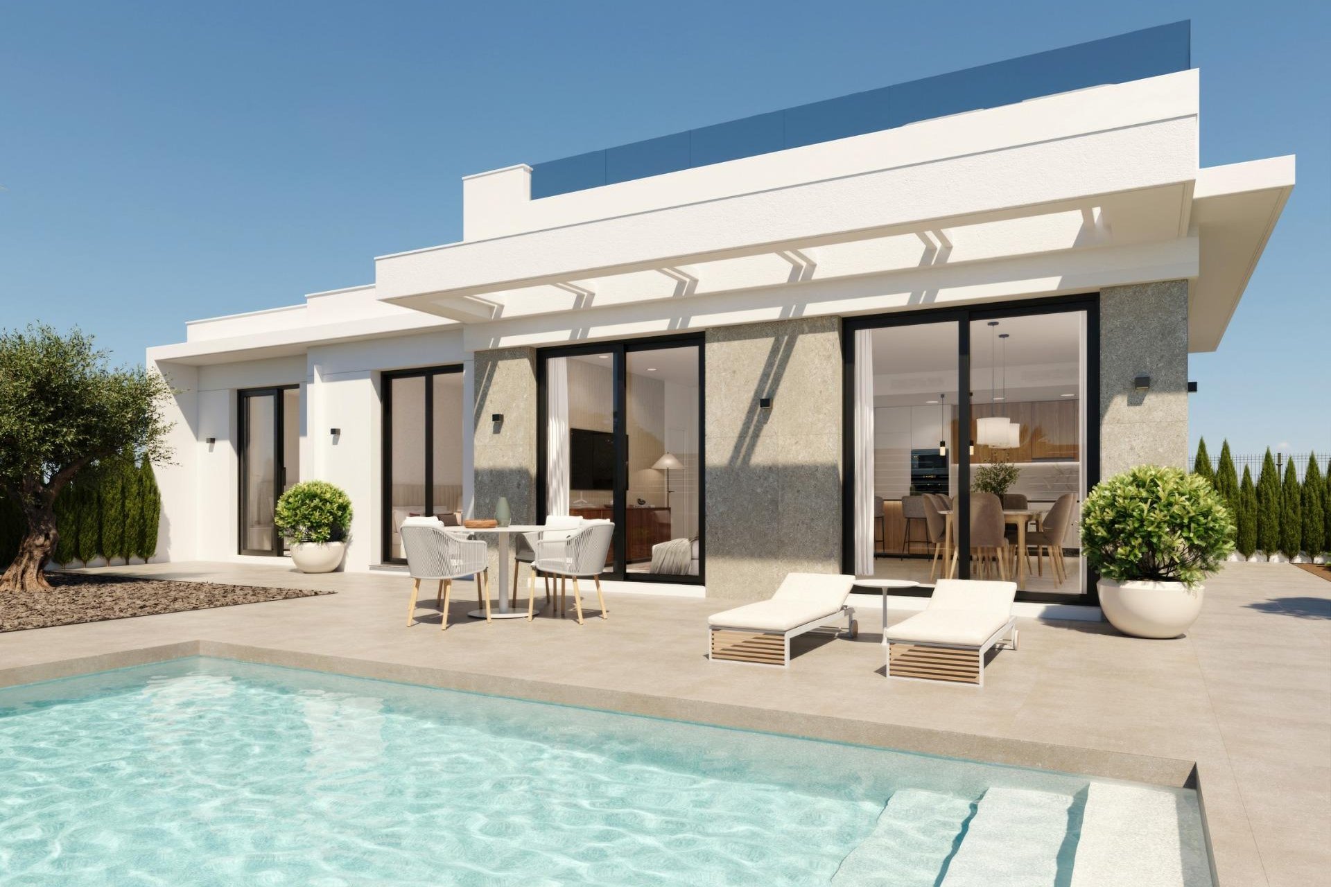 Nieuwbouw  - Villa - Fuente Álamo - Hacienda Del Álamo Golf