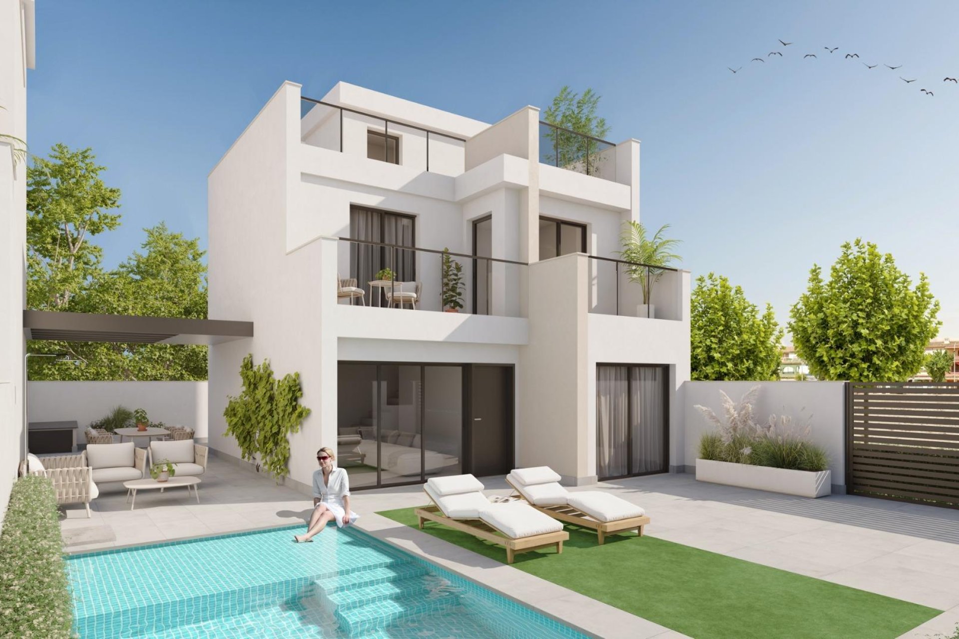 Nieuwbouw  - Villa - Los Alcázares - Playa la Atascadera