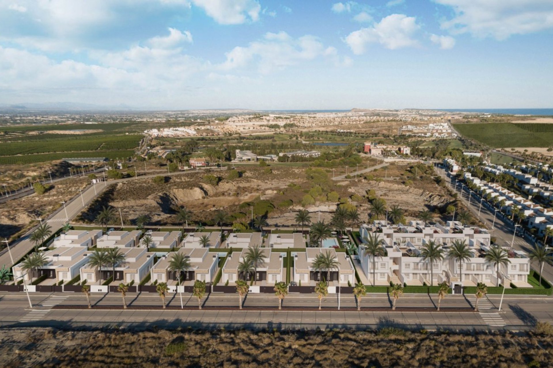 Nieuwbouw Woningen - Halfvrijstaand Villa - Algorfa
