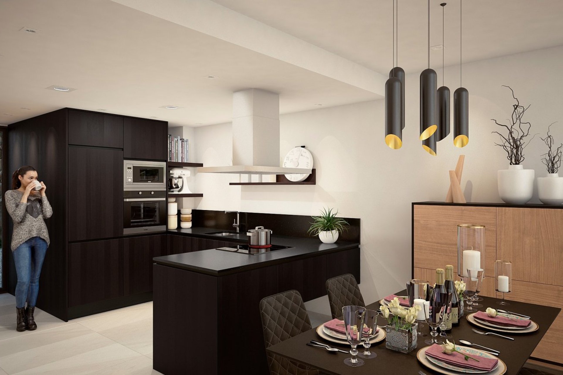 Nieuwbouw Woningen - Halfvrijstaand Villa - Algorfa