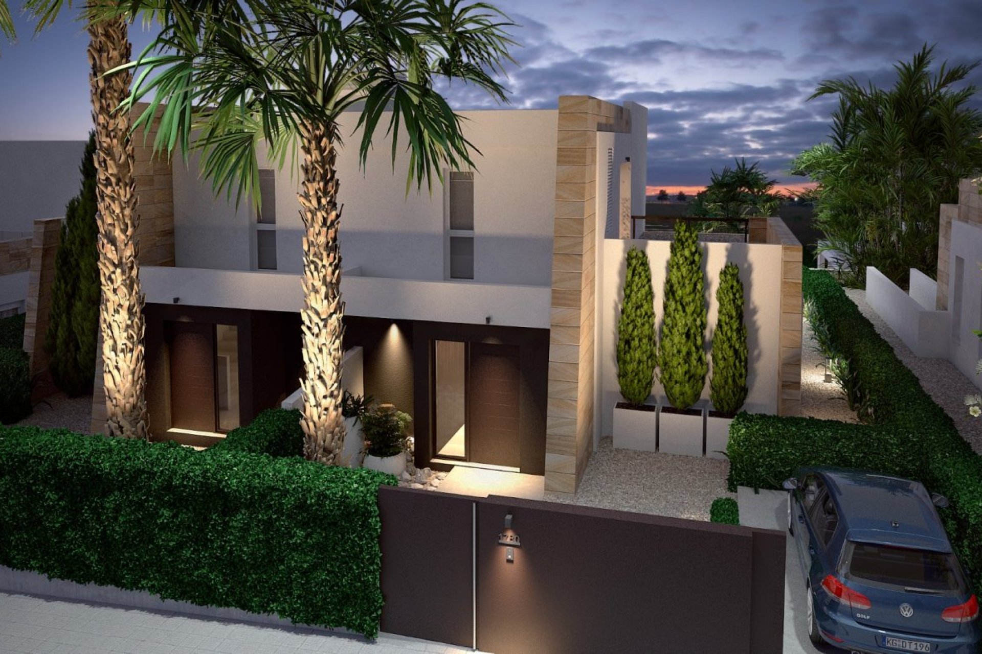 Nieuwbouw Woningen - Halfvrijstaand Villa - Algorfa