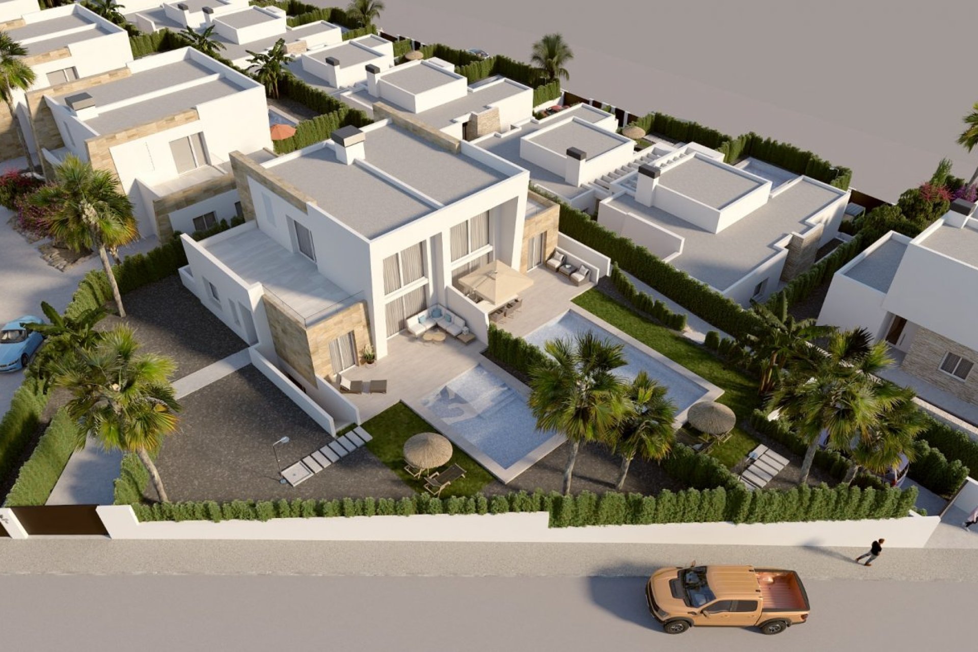 Nieuwbouw Woningen - Halfvrijstaand Villa - Algorfa