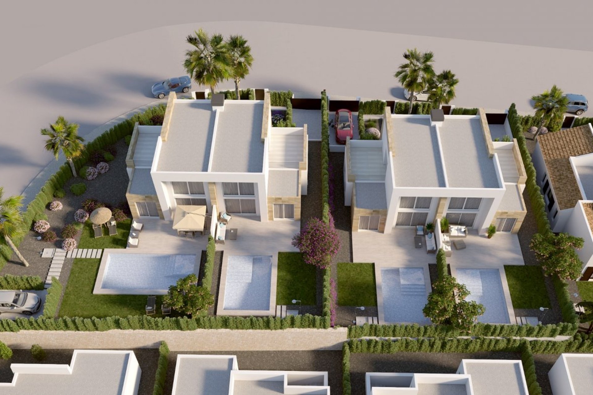 Nieuwbouw Woningen - Halfvrijstaand Villa - Algorfa