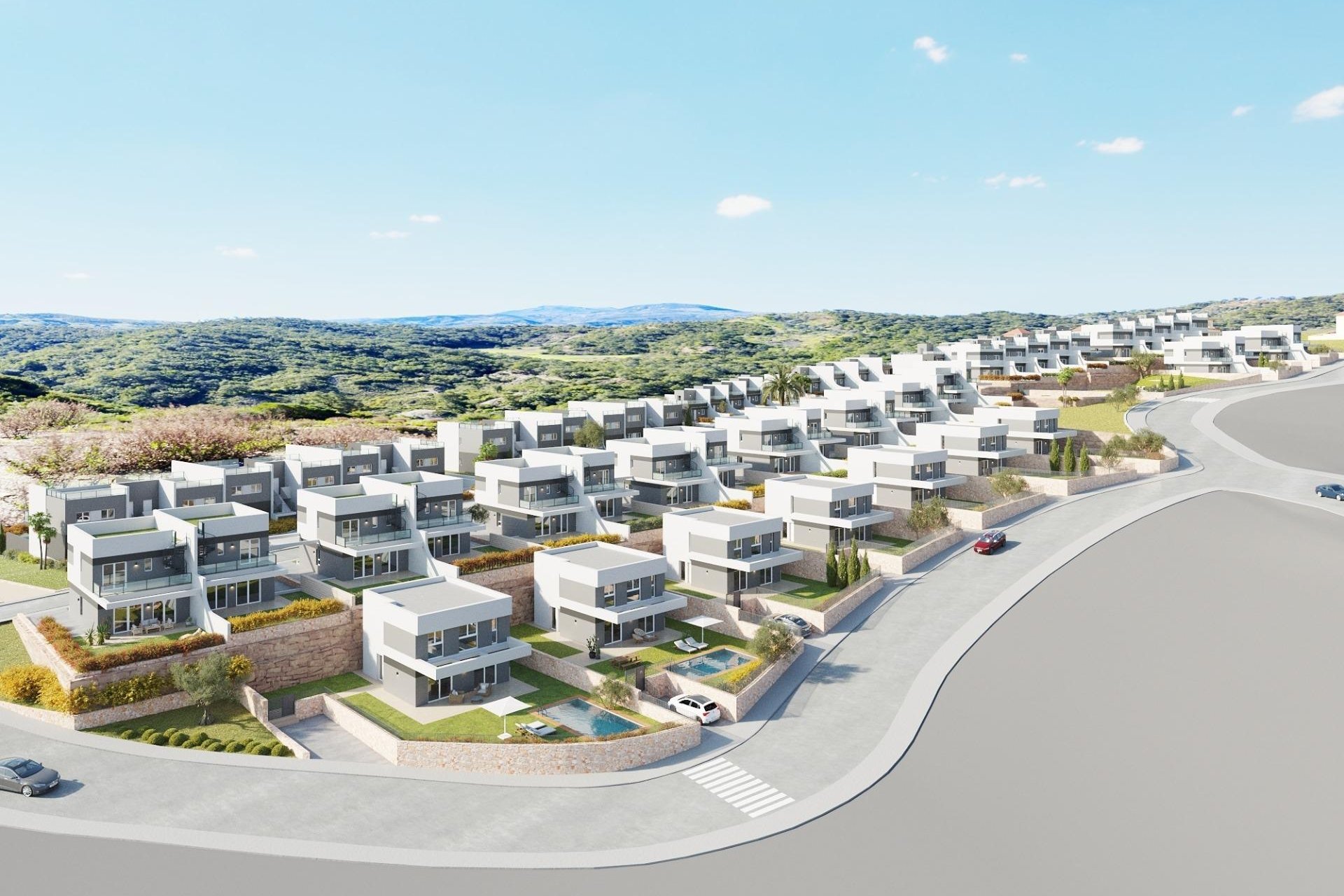 Nieuwbouw Woningen - Halfvrijstaand Villa - Finestrat