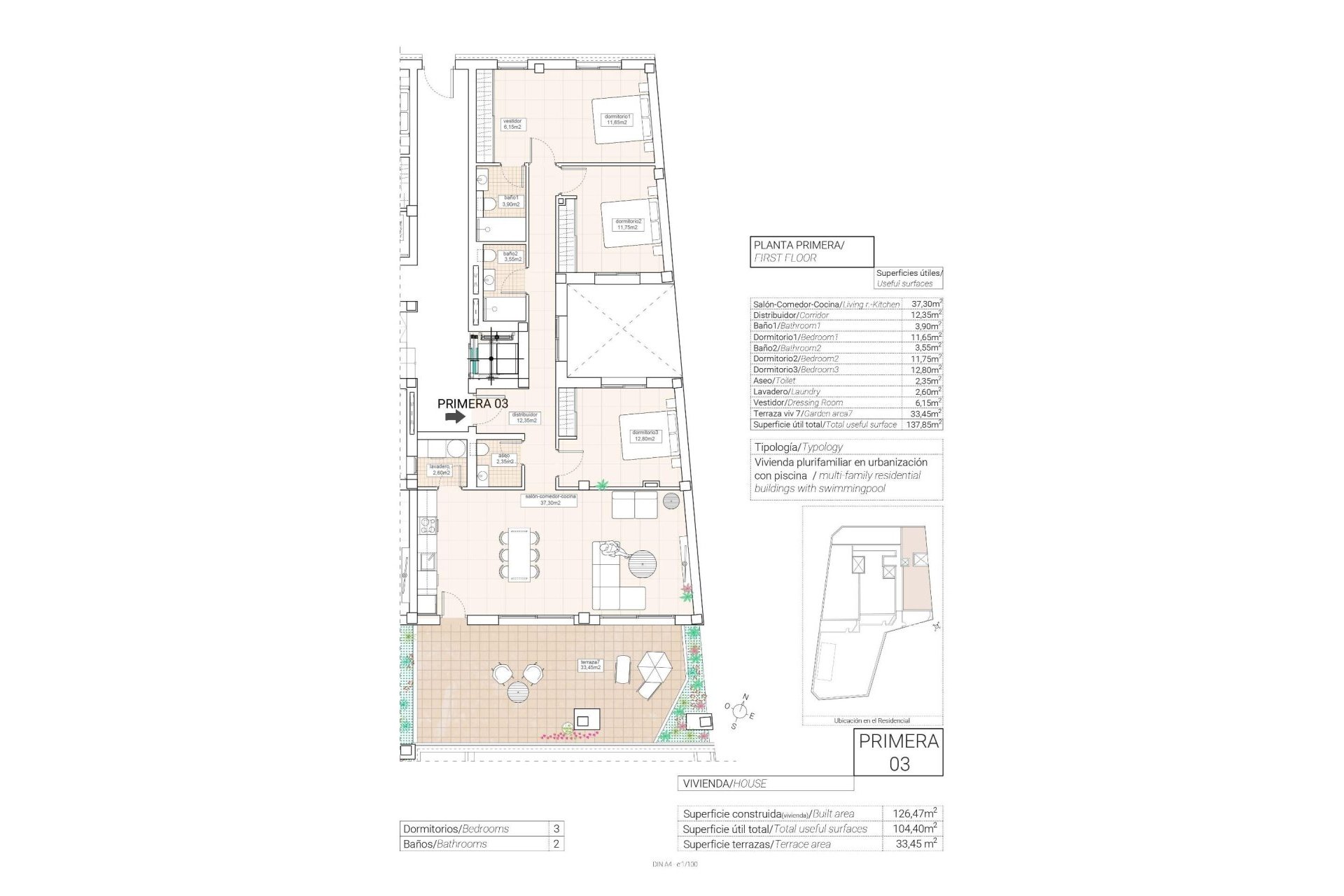 Nouvelle construction - Appartement - Hondón de las Nieves