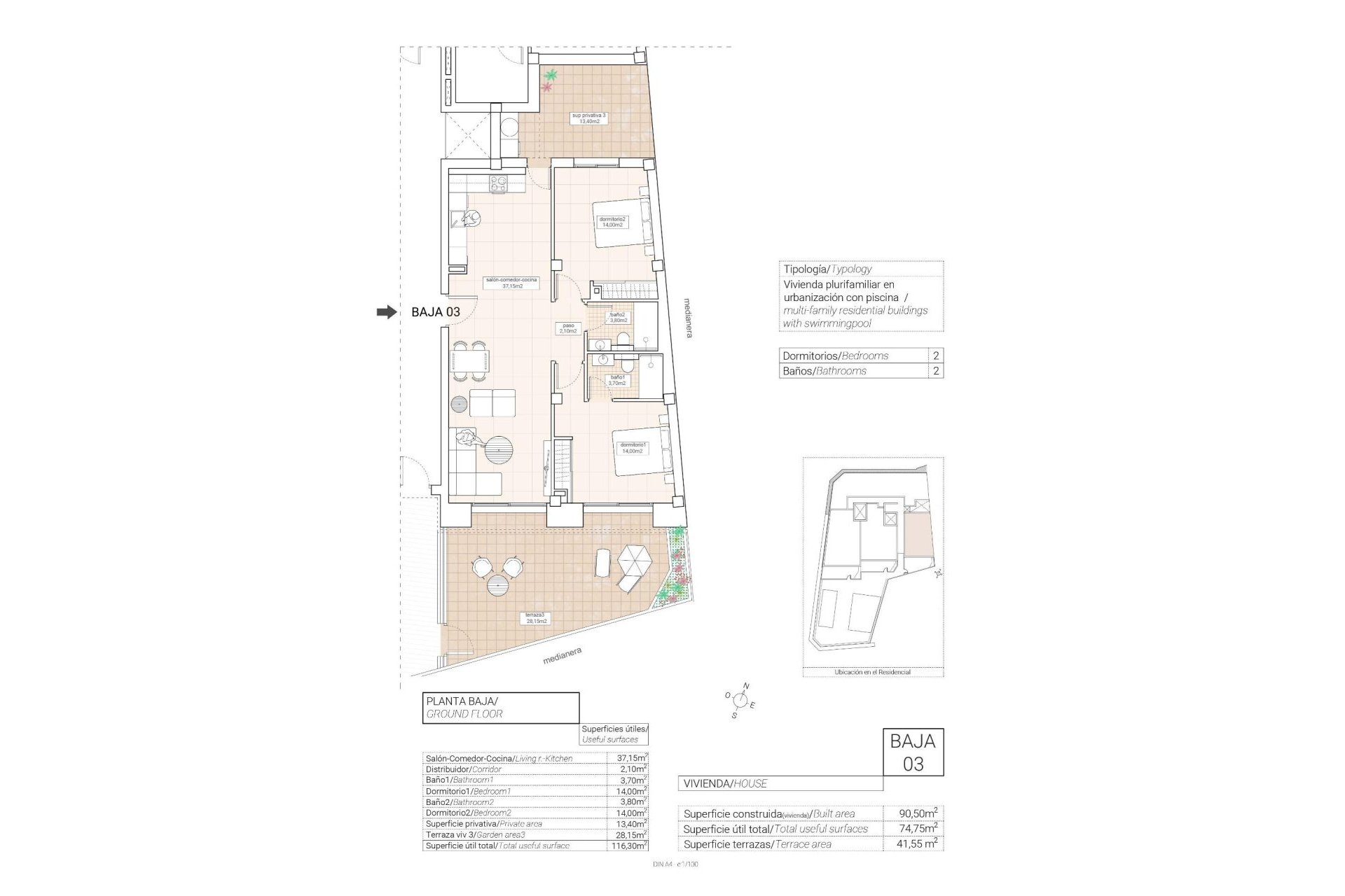 Nouvelle construction - Appartement - Hondón de las Nieves