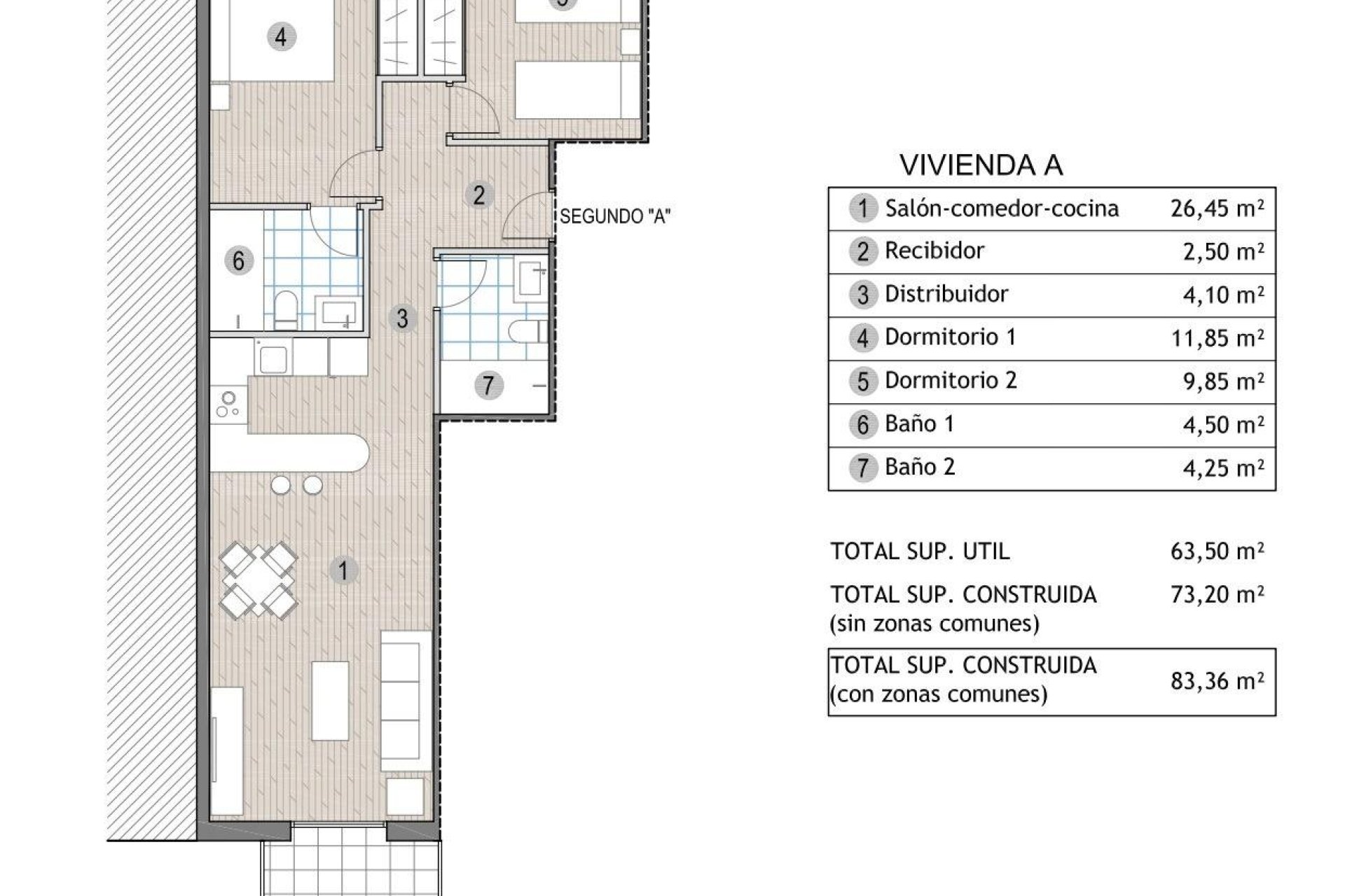 Nouvelle construction - Appartement - Mazarrón - Playa del Puerto