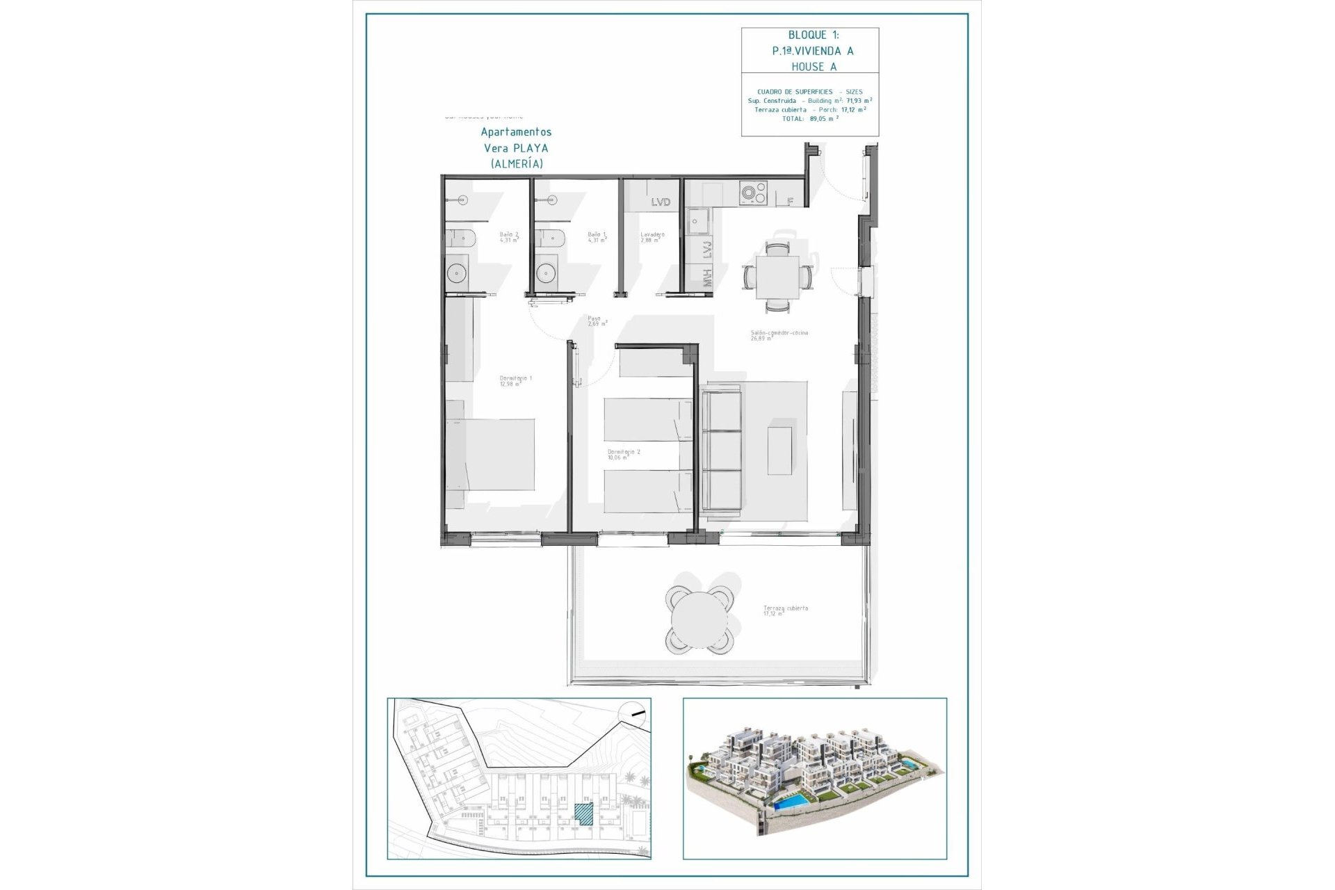 Nouvelle construction - Appartement - Vera - Pueblo Salinas