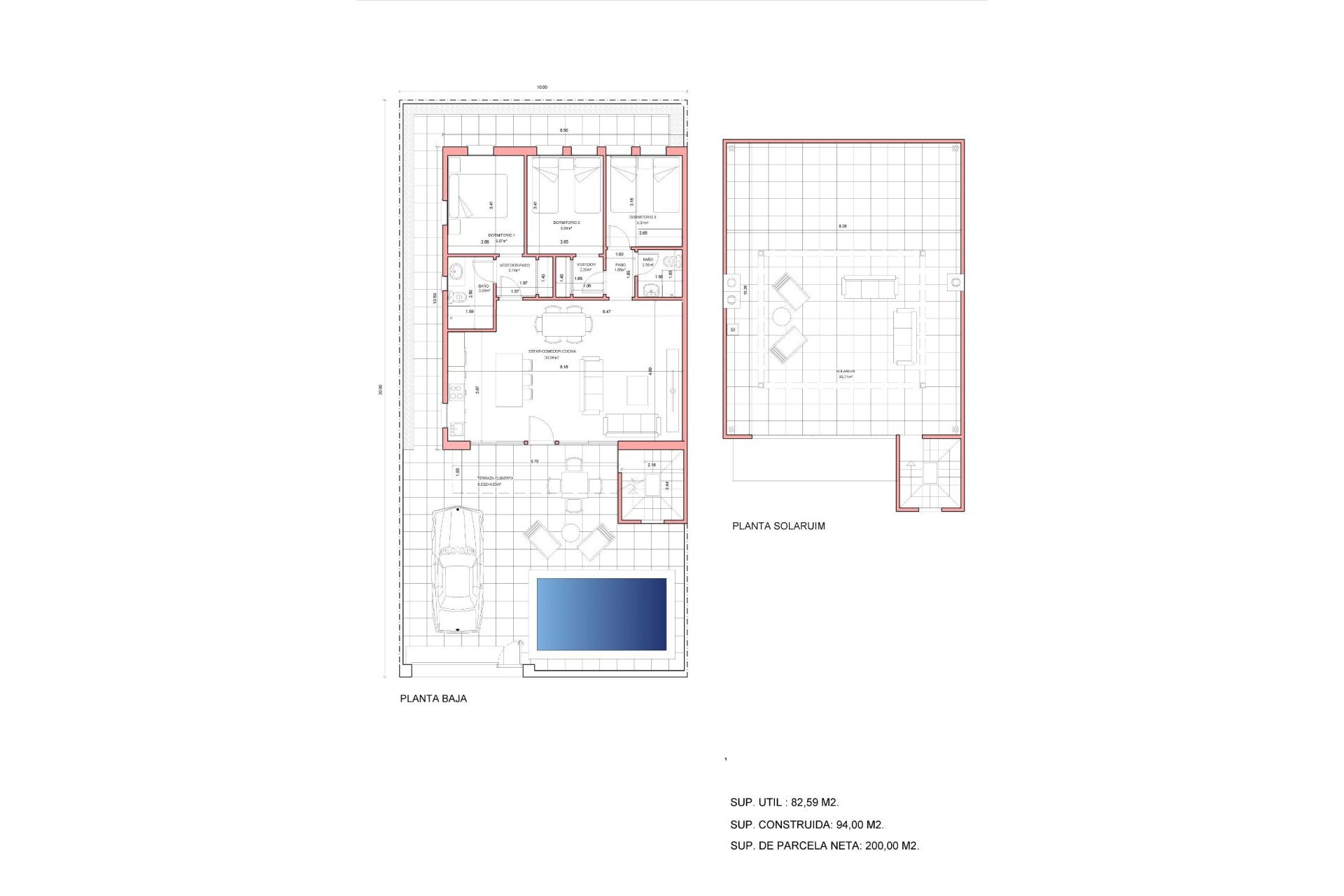Новое здание - Villa - Fuente Álamo - La Pinilla