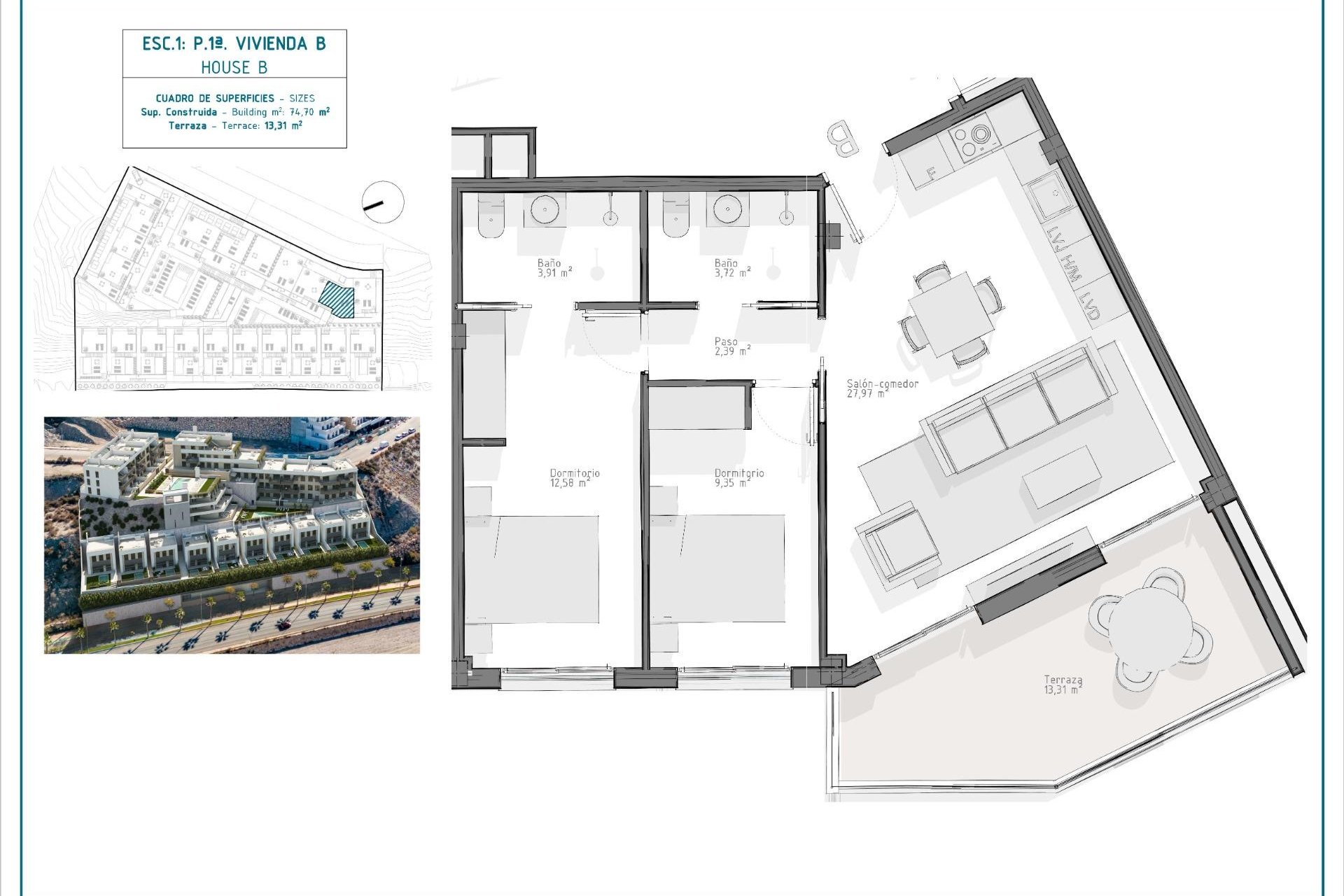 Obra nueva - Apartamento  - Aguilas - Playa del Hornillo