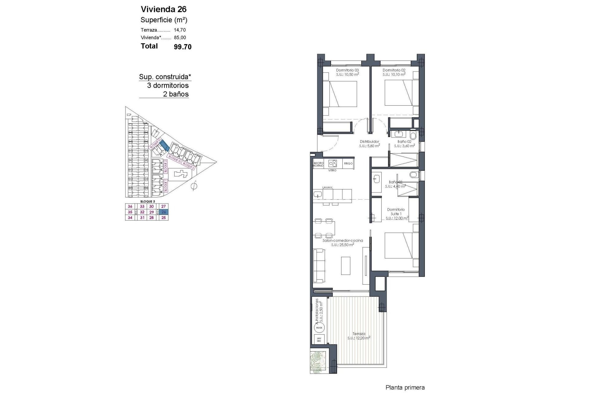 Obra nueva - Apartamento  - Los Alcázares - Serena Golf
