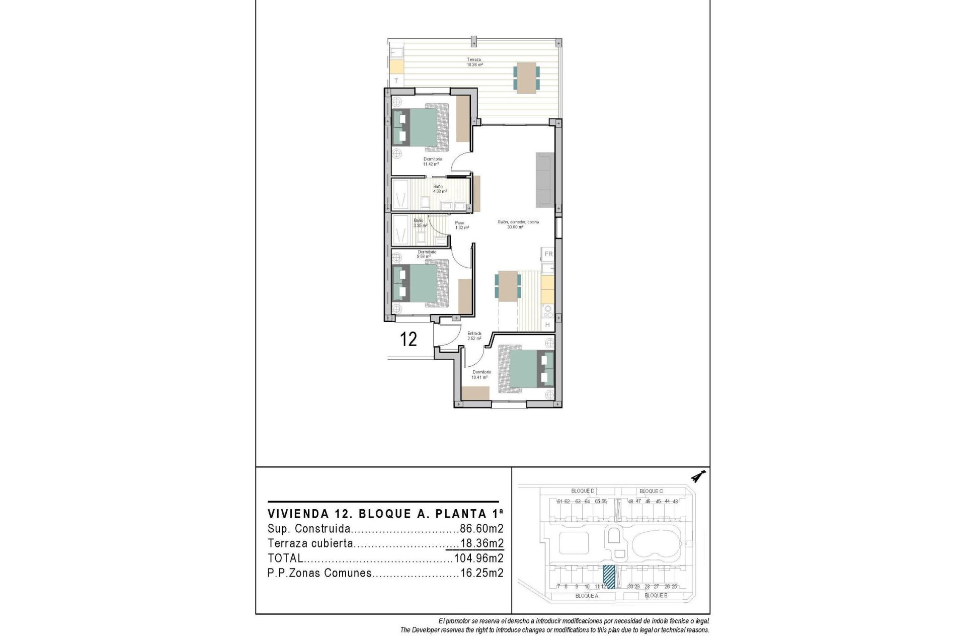 Obra nueva - Apartamento  - Torre Pacheco - San Cayetano