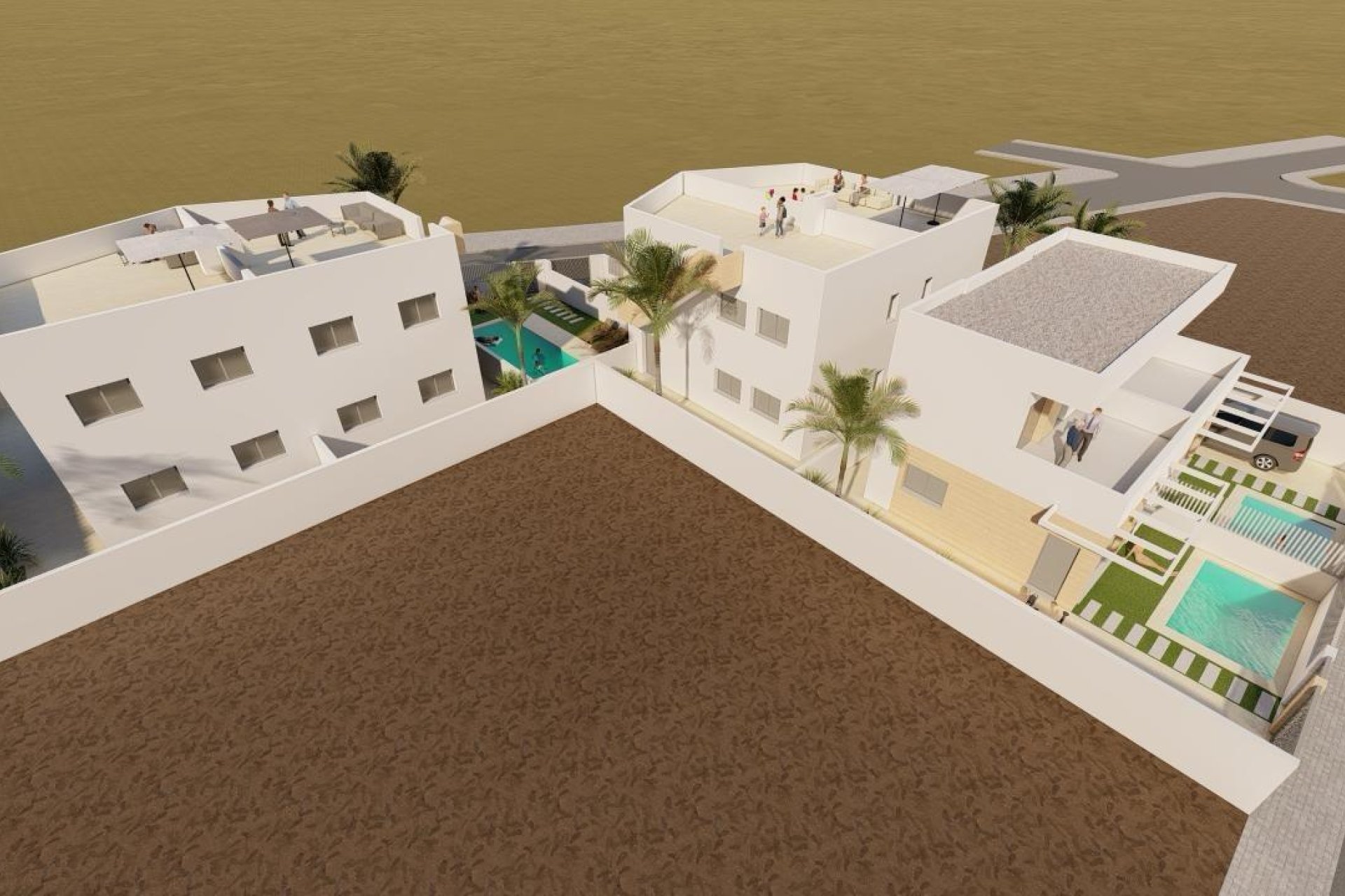 Obra nueva - Villa Adosada - Mazarrón - Puerto de Mazarron