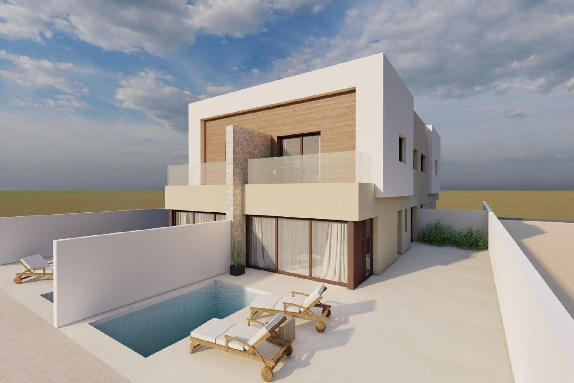 Obra nueva - Villa Adosada - San Javier - pueblo