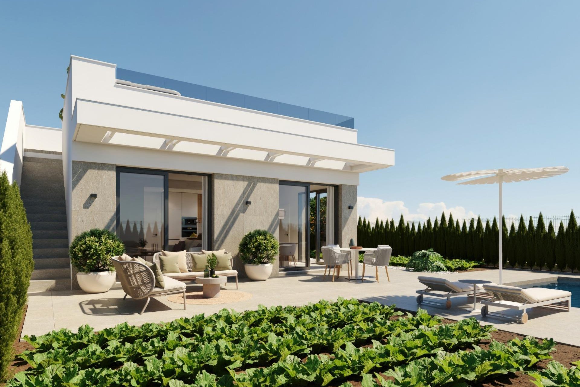 Obra nueva - Villa - Fuente Álamo - Hacienda Del Álamo Golf