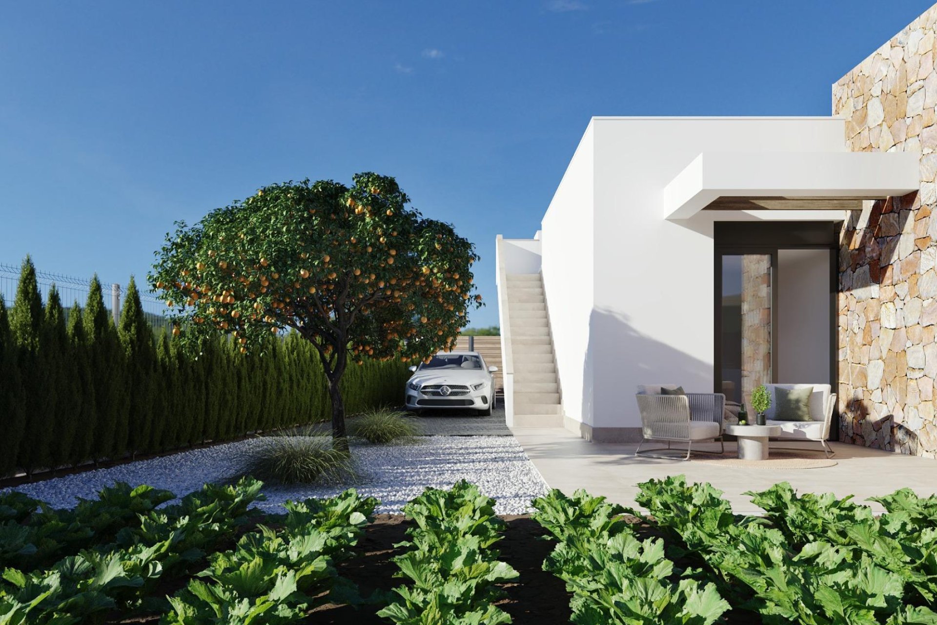 Obra nueva - Villa - Fuente Álamo - Hacienda del Alamo