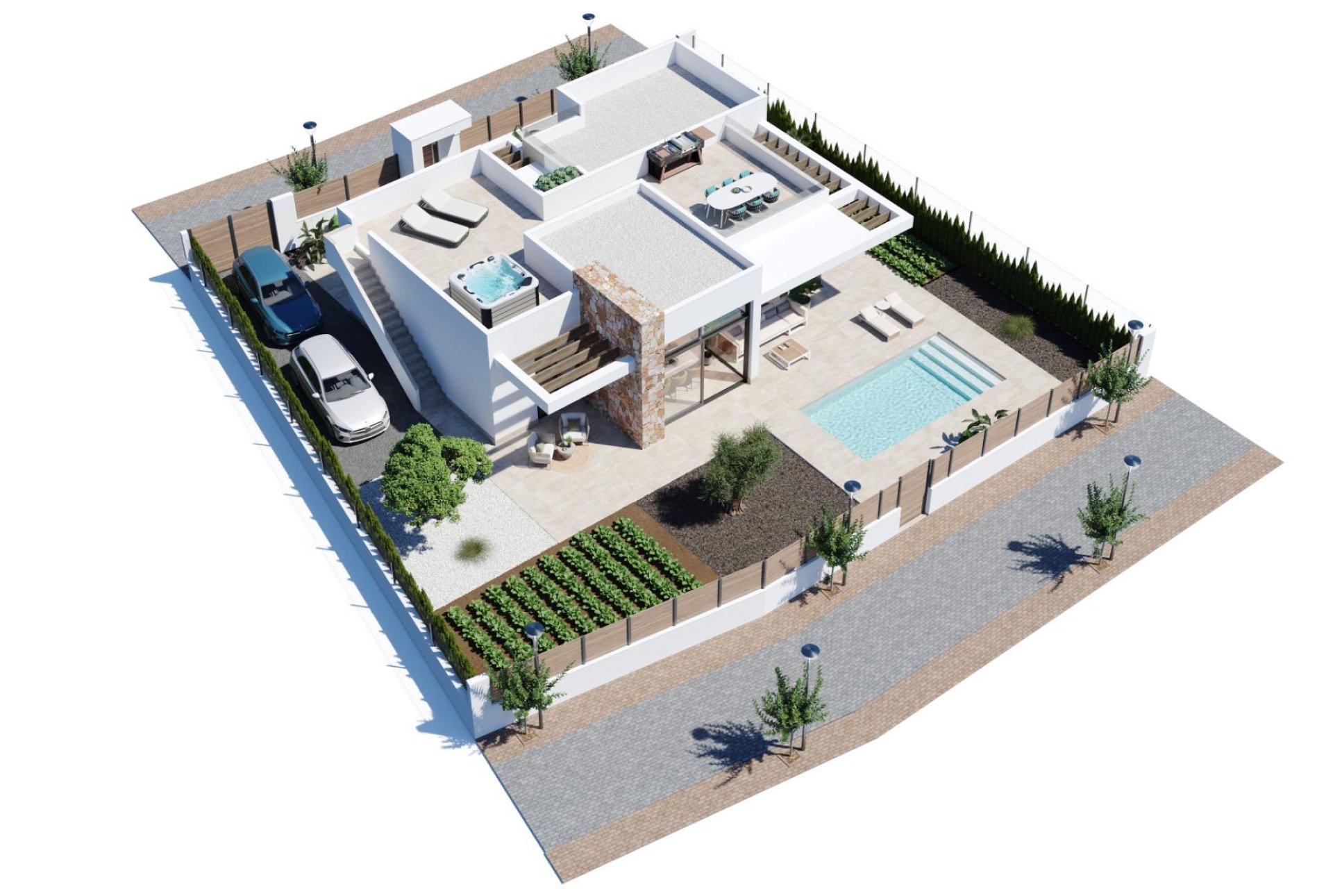 Obra nueva - Villa - Fuente Álamo - Hacienda del Alamo