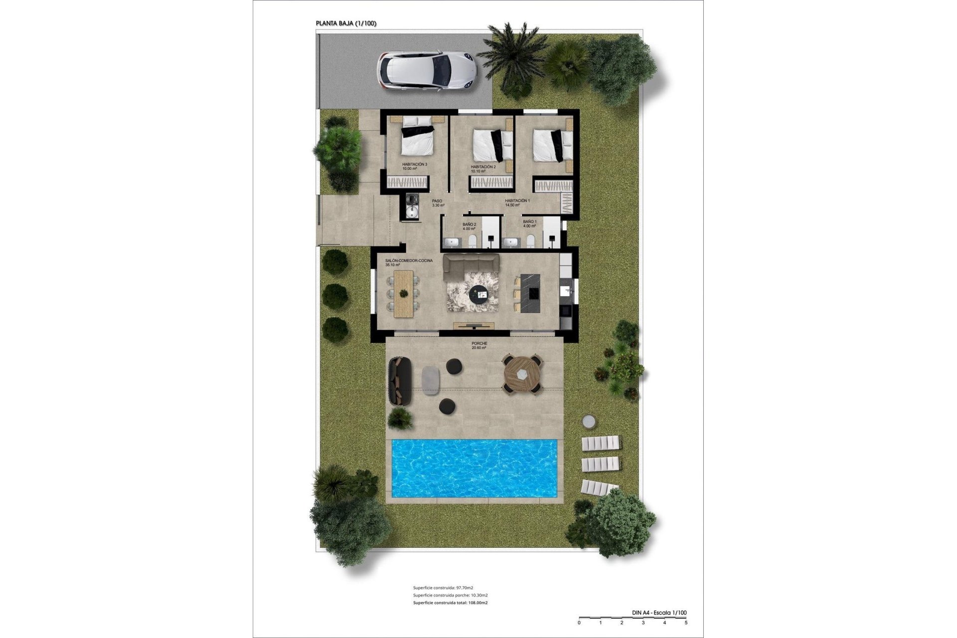 Obra nueva - Villa - Hondón de las Nieves