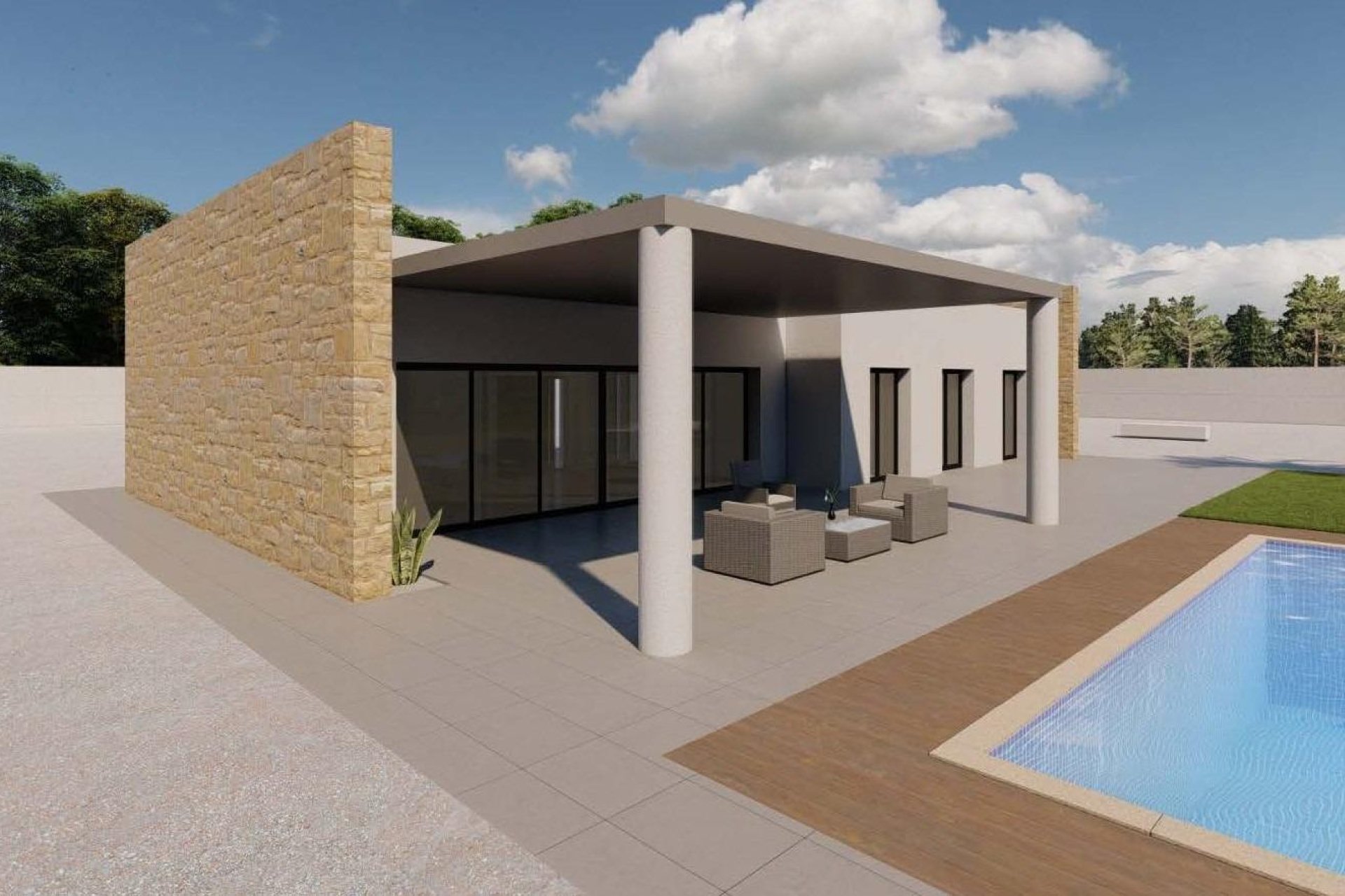Obra nueva - Villa - Pinoso - Campo