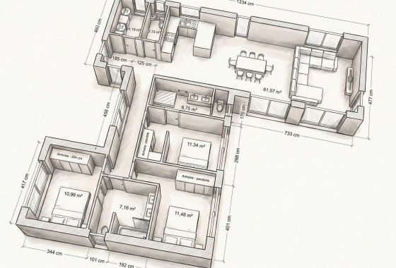 Новое здание - Villa - Aspe - urbanizaciones