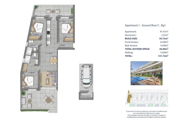 Obra nueva - Apartamento  - Los Alcázares - Los Narejos