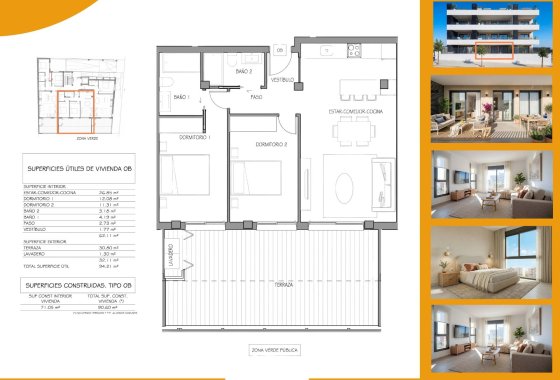 New Build - Apartment  - Benijofar - Pueblo