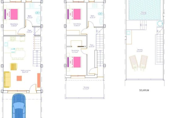 New Build - Villa / ikerházfél - San Pedro del Pinatar - Pueblo