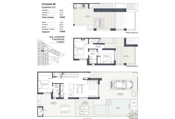 New Build - Villa / ikerházfél - Los Alcázares - Serena Golf
