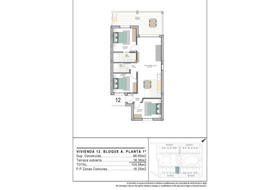 New Build - Apartman - Torre Pacheco - San Cayetano
