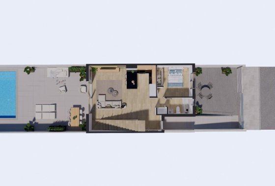 New Build - Villa / ikerházfél - Los Alcázares - Serena Golf