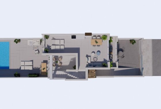New Build - Villa / ikerházfél - Los Alcázares - Serena Golf