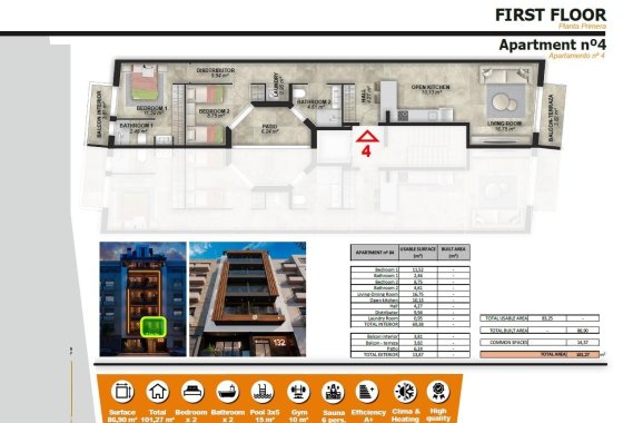 New Build - Apartman - Torrevieja - Playa de El Cura